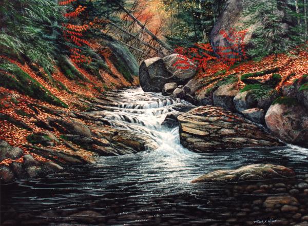 Autumn Brook Painting