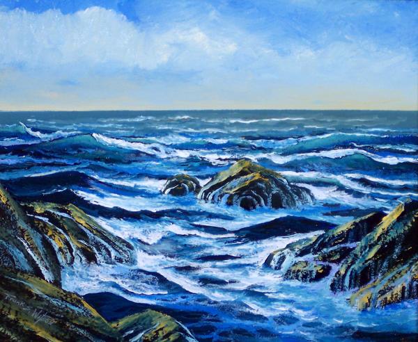 Waves And Foam Painting